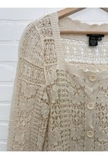 Papillon Papillon - Crochet floral cardigan (cream)