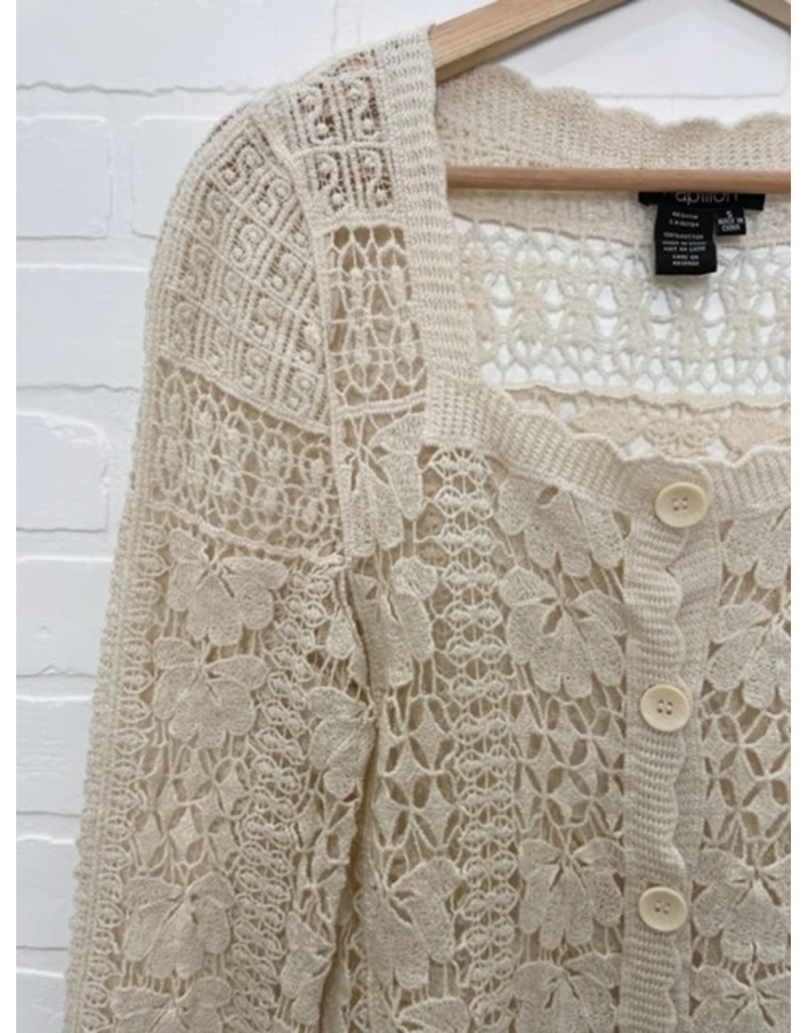 Papillon - Crochet floral cardigan 