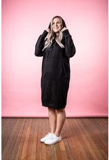 ICHI ICHI - Jondell hooded sweatshirt dress (black)
