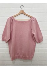 b.young b.young - Milo short sleeve jumper (parfait pink)