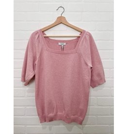 b.young b.young - Milo short sleeve jumper (parfait pink)