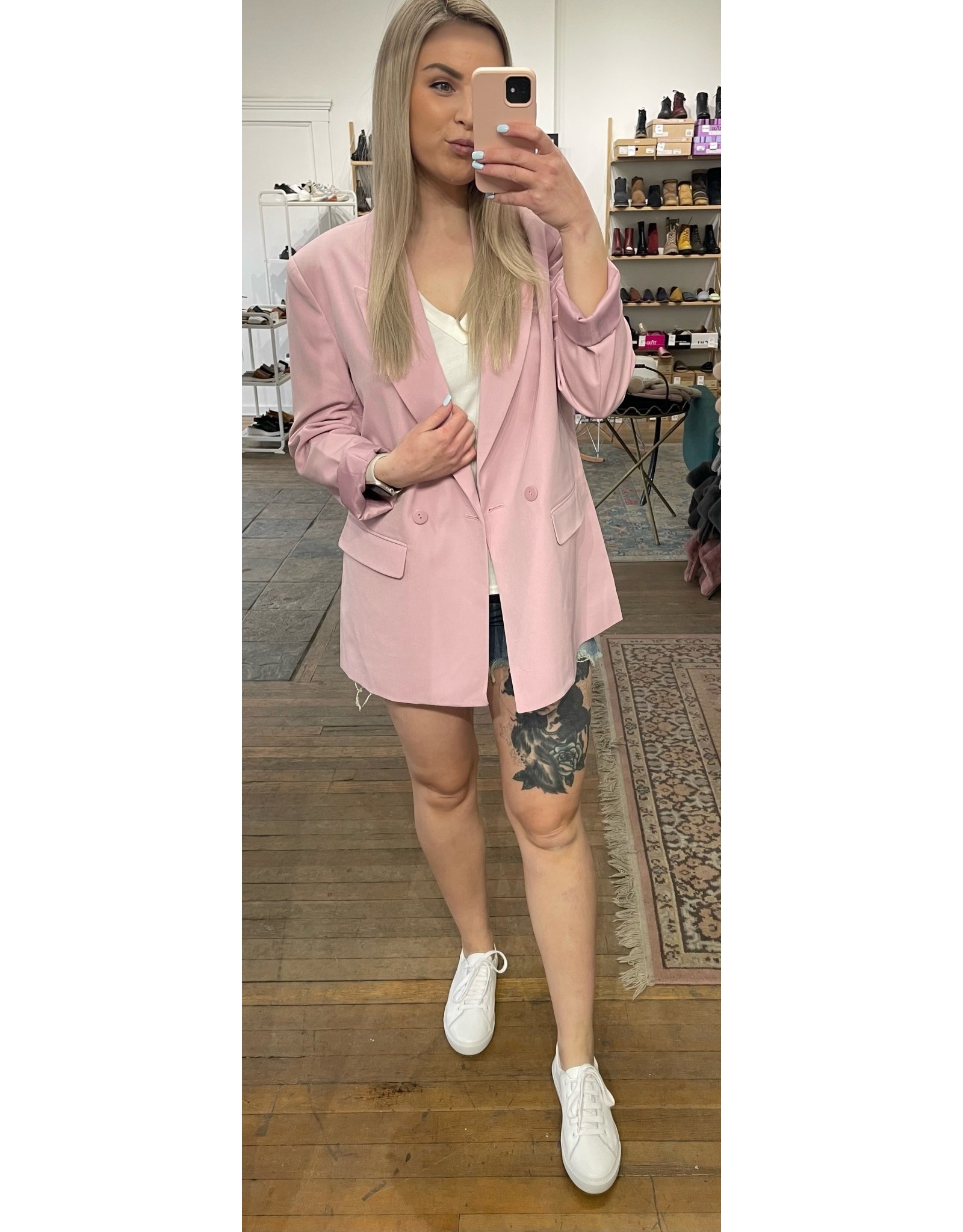 RD Style RD Style - Vivienne double breasted blazer (pink lilac)