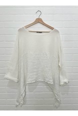 M - Made in Italy Made in Italy - Asymmetric hem top (white)