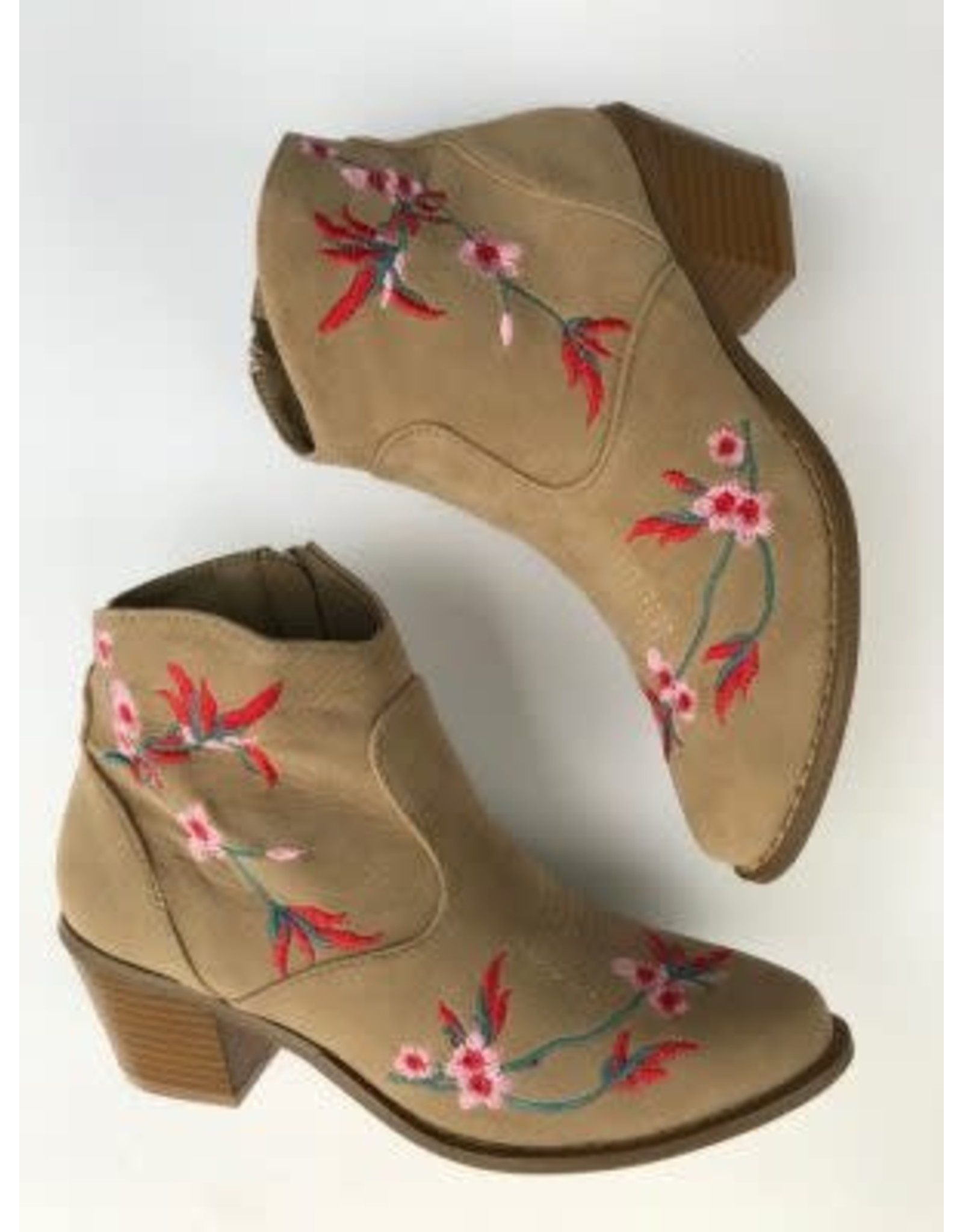 JJ Footwear Embroidered cowboy boots (beige)