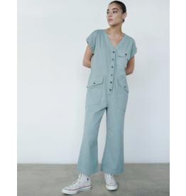 Unpublished Unpublished - Marley cuffed dolman sleeve coverall (mist)