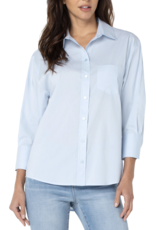 Liverpool Liverpool - Oversized Classic Button Down Shirt (sky blue)