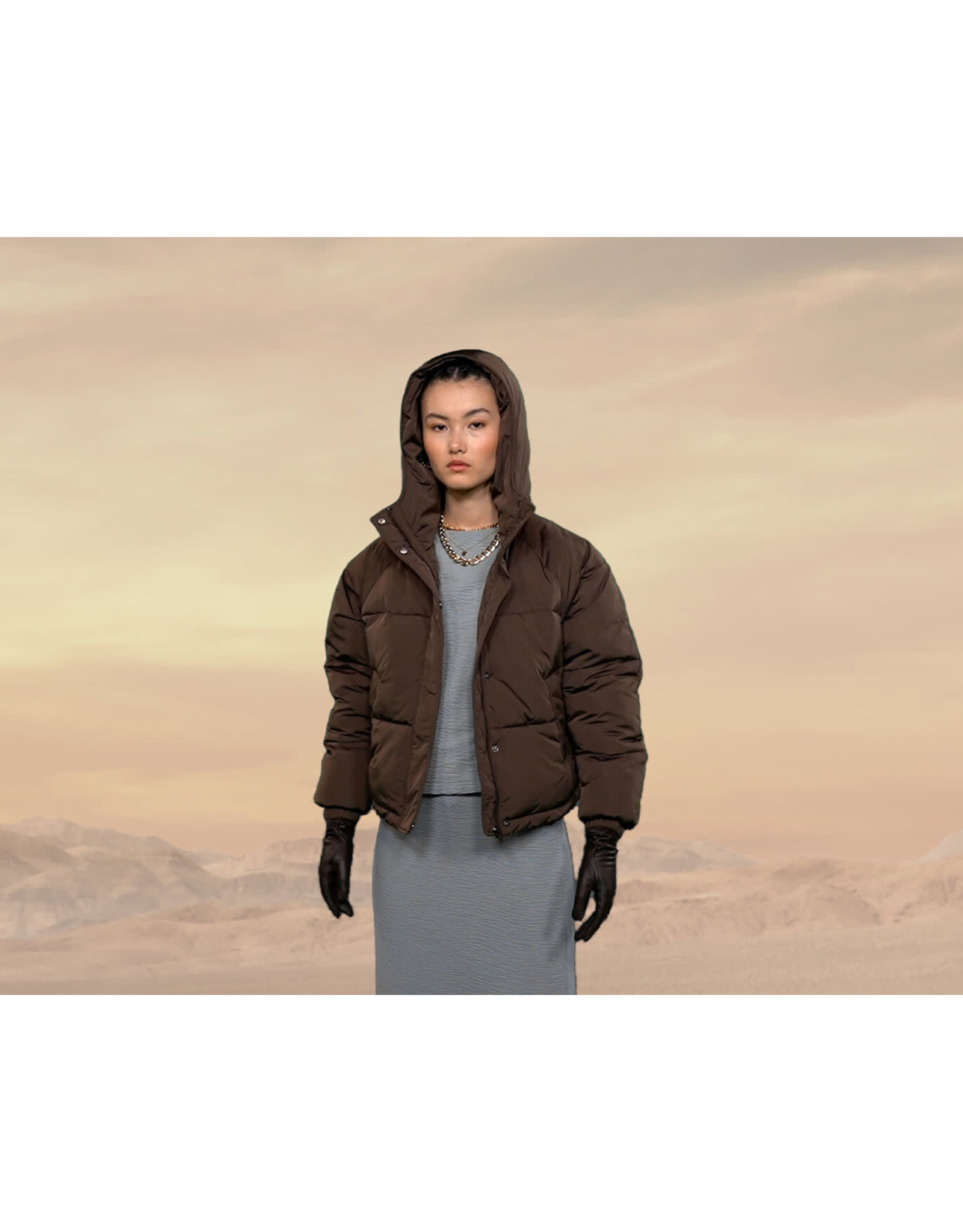 ICHI ICHI - Horizon puffer jacket (bracken)