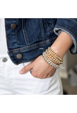 Rosie Joan Rosie Joan - 4mm Mixed Gold / Sterling silver bracelet