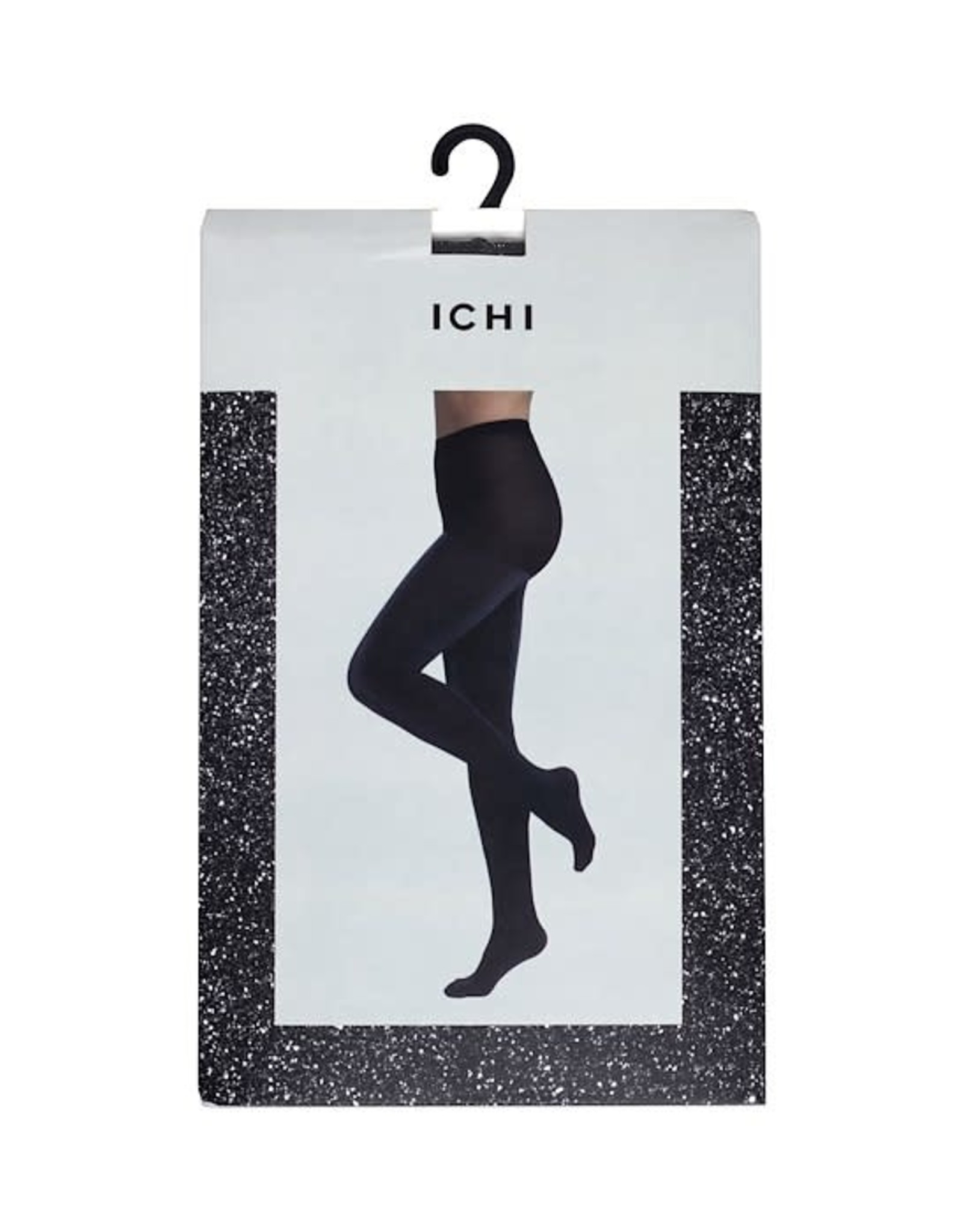 ICHI ICHI - Glitza stockings (black with silver)