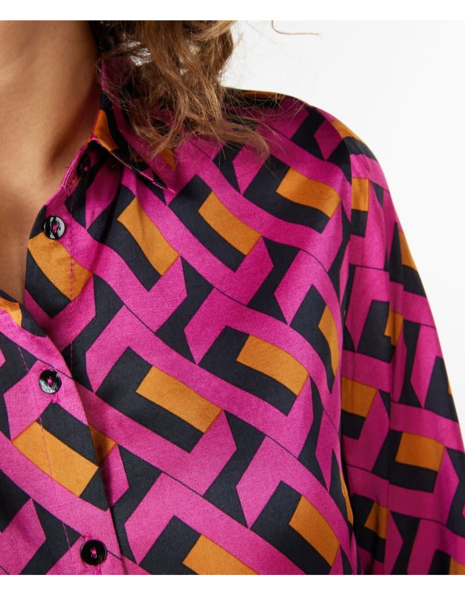 EsQualo EsQualo - Geo print blouse