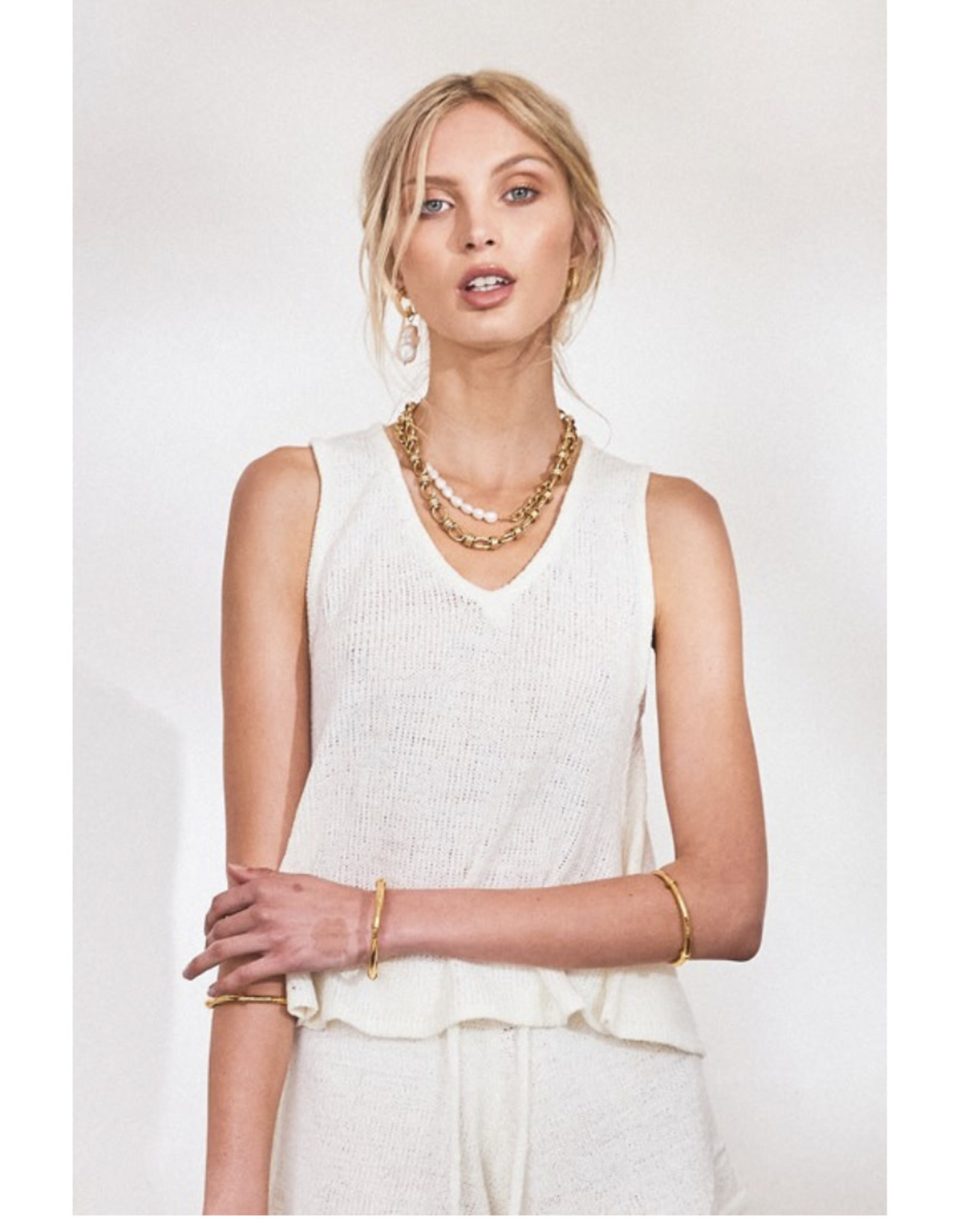Lost in Lunar Lost in Lunar - Amy knit top (white)