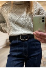 Medike Landes Medike Landes - Leather belt 26545 Black