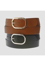 Medike Landes Medike Landes - Leather belt 26545 Black