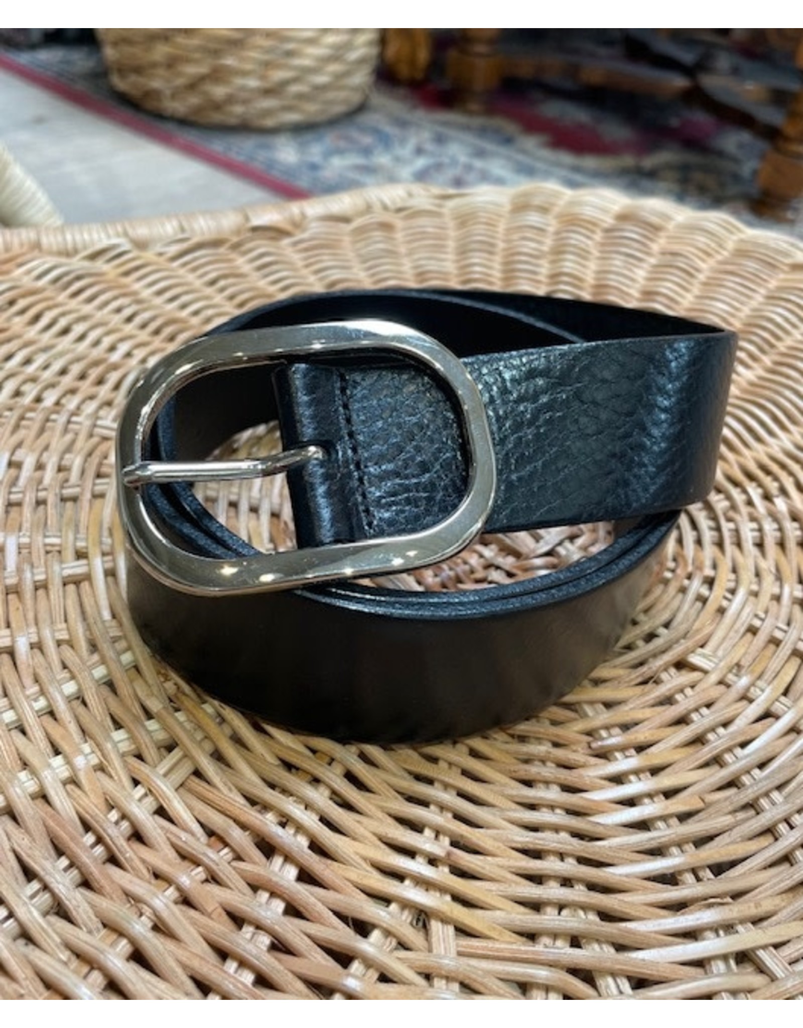Medike Landes Medike Landes - Leather belt 26545 Black
