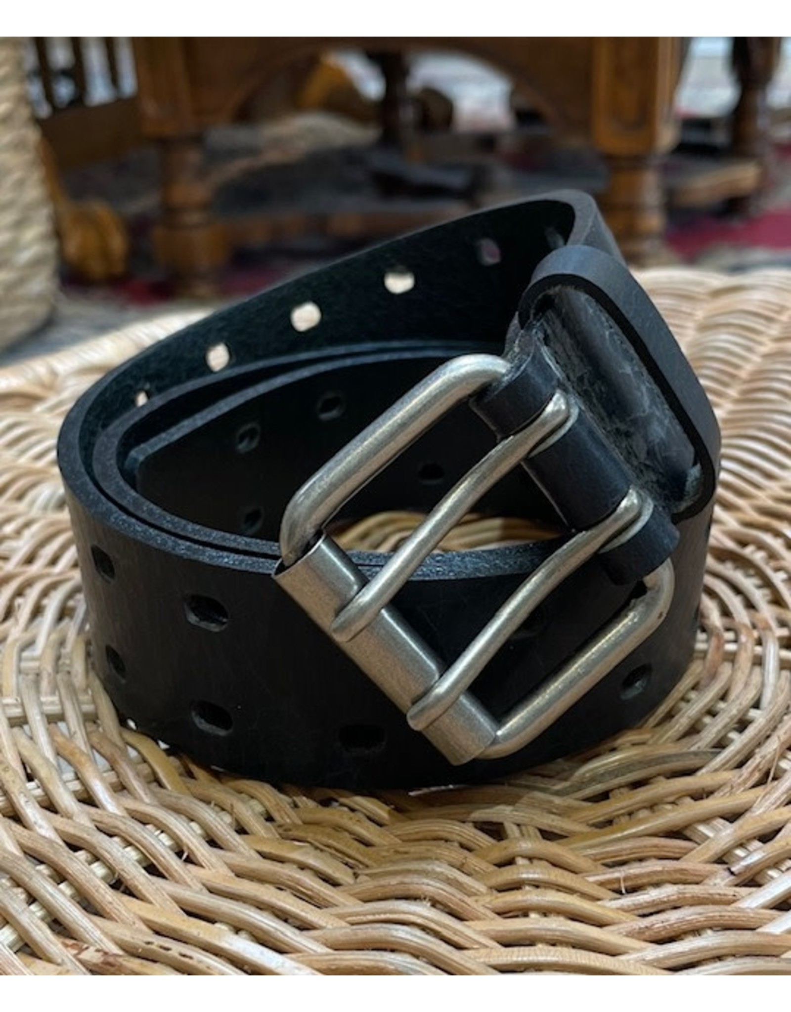 Medike Landes Medike Landes - Unisex leather Dad belt (22074 black)