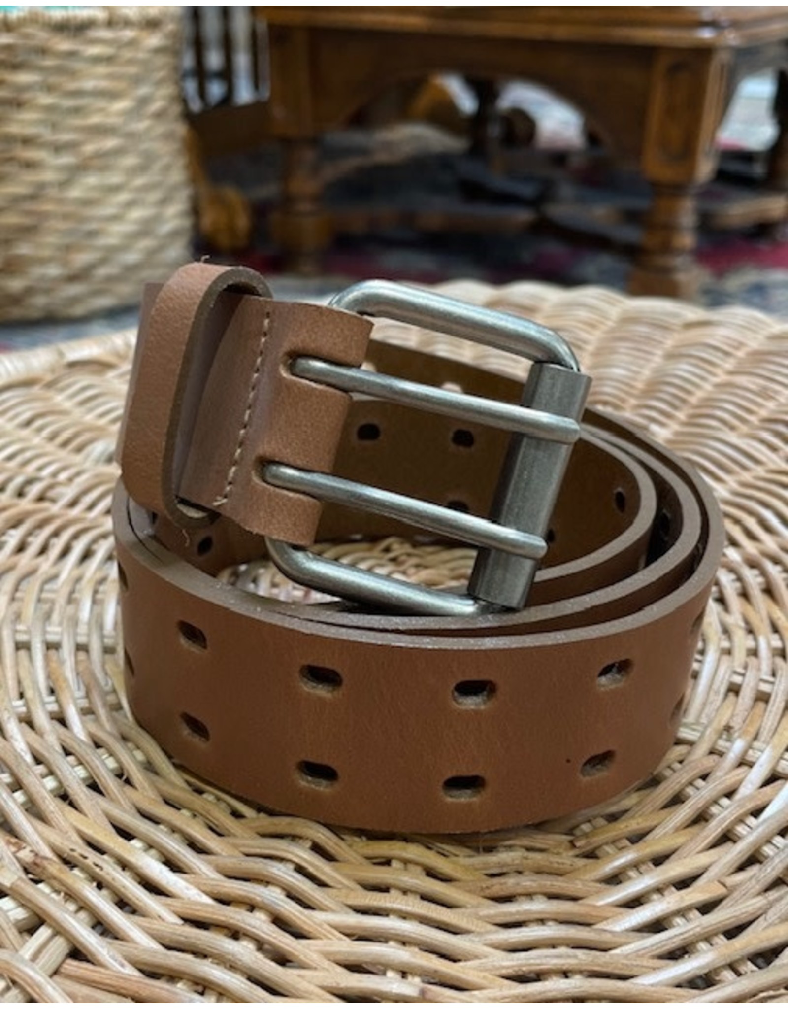 Medike Landes Medike Landes - Unisex leather Dad belt (22074 camel)
