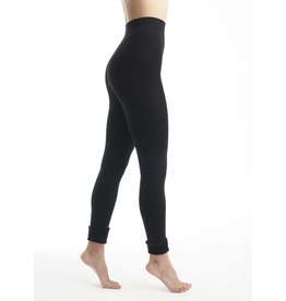 Lemon Lemon - Faux fur lined leggings (black)