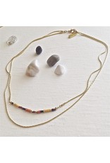 Pika & Bear Pika & Bear - Thomson Hand Cut Heishi Bead Double Strand Necklace
