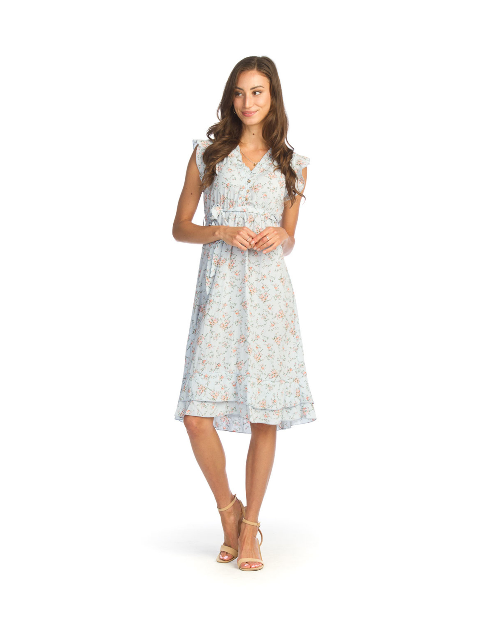 Papillon Papillon - Ditsy floral dress with ruffles