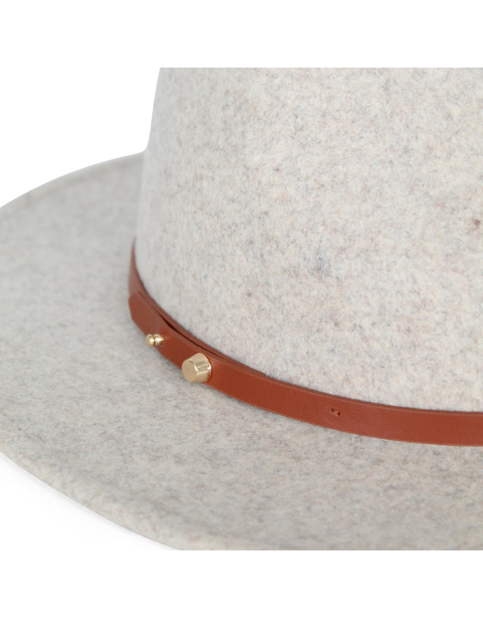 Ace of Something Ace of Something - Oslo fedora with folded edge and gold stud (pebble)