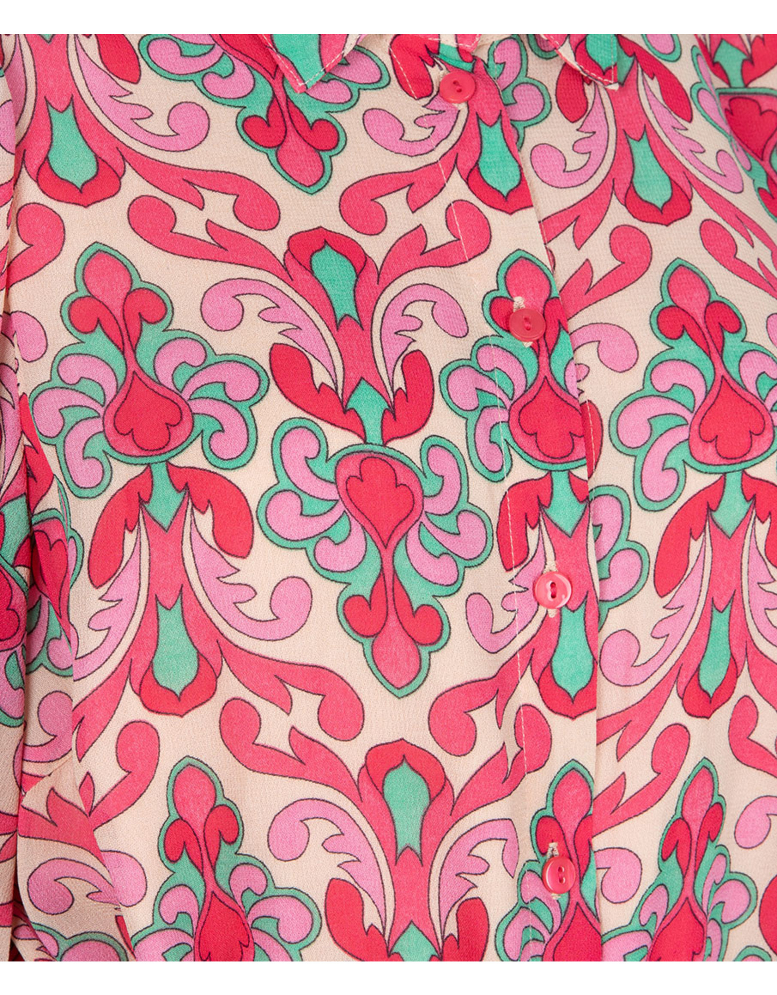 EsQualo EsQualo - Brocade Print Maxi Dress (Pink Mix)