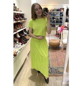 RD Style RD Style - Tierry tie front tiered skirt (sunny lime)