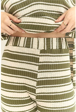 Mus & BomBon Mus & BomBon - Tursiop knit pants (green stripe)