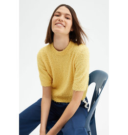 Compania Fantastica Compania Fantastica -  Short-sleeved soft-knit jumper (yellow)