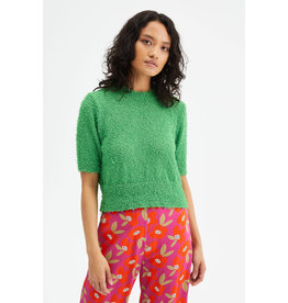 Compania Fantastica Compania Fantastica -  Short-sleeved soft-knit jumper (green)