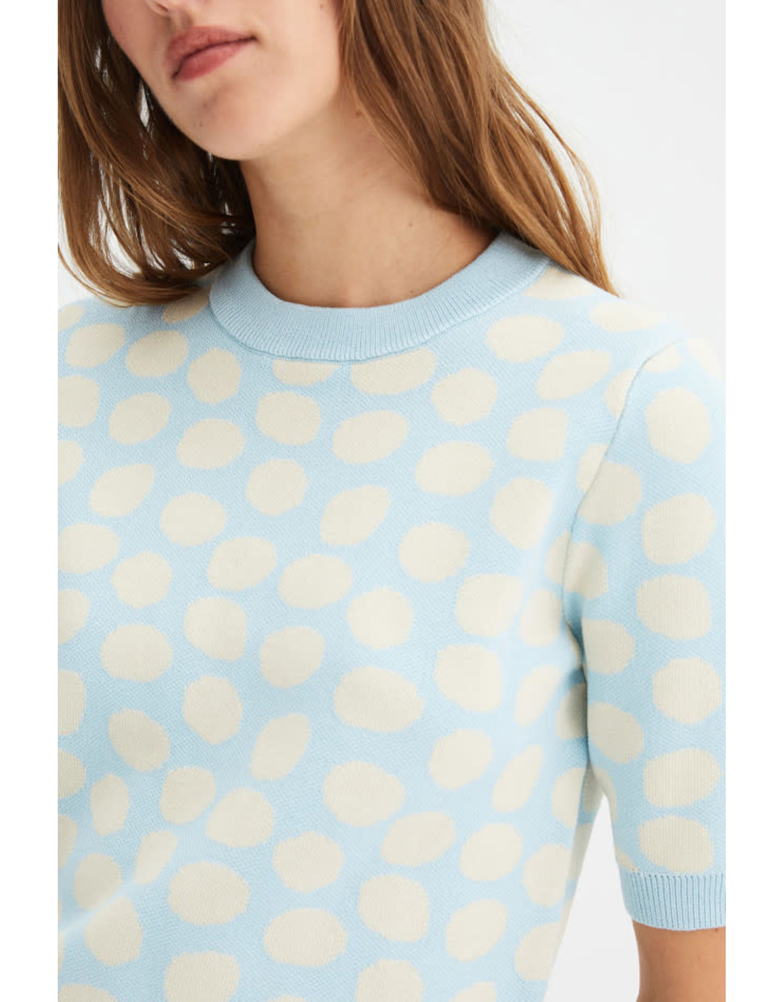 Compania Fantastica Compania Fantastica -  Polka dot print short-sleeve jumper