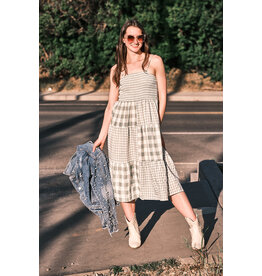 Papillon Papillon - Patchwork gingham dress