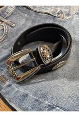 Medike Landes Medike Landes - Jasper black leather belt