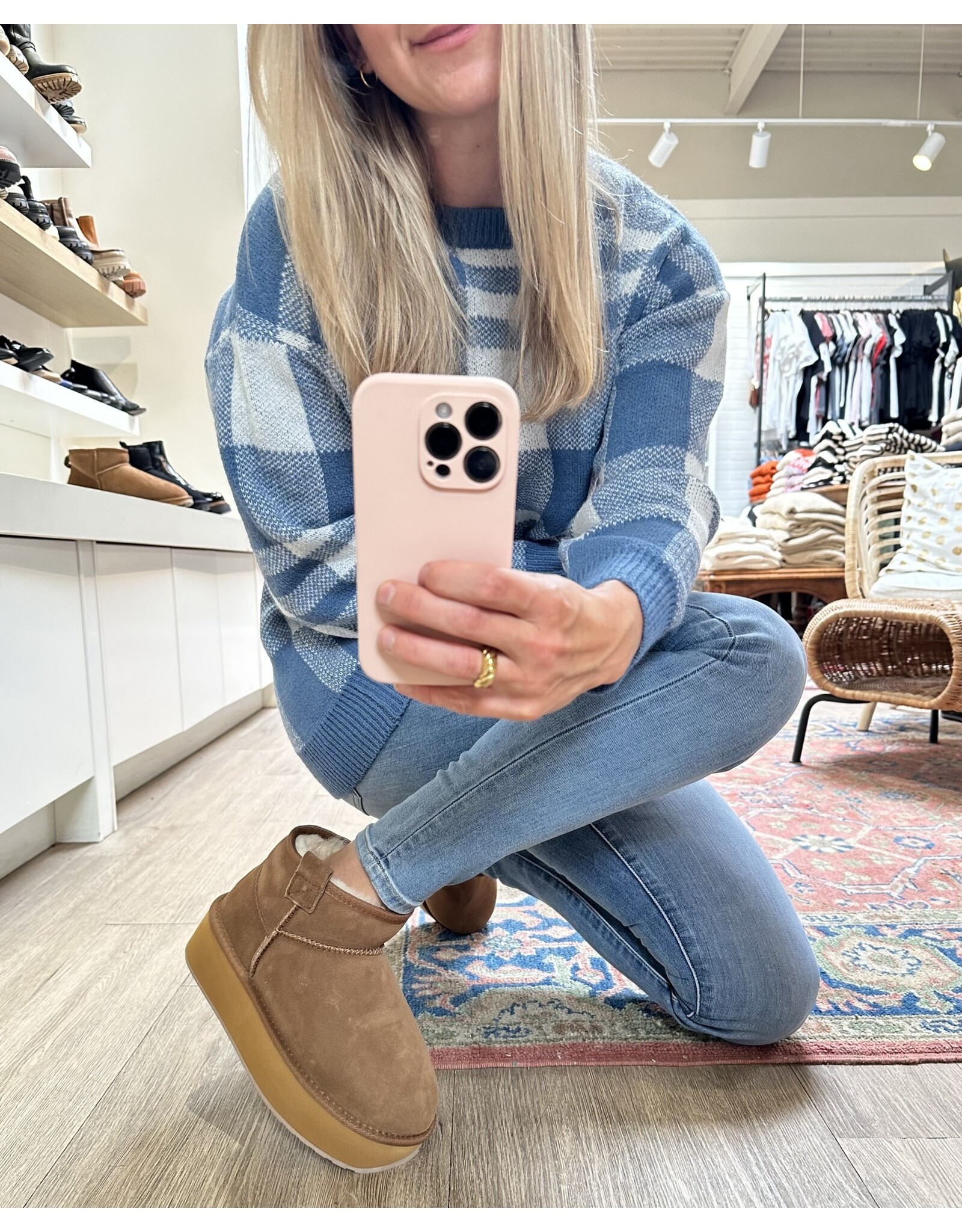 Emu Australia EMU - Water resistant Foy flatform micro (chestnut)