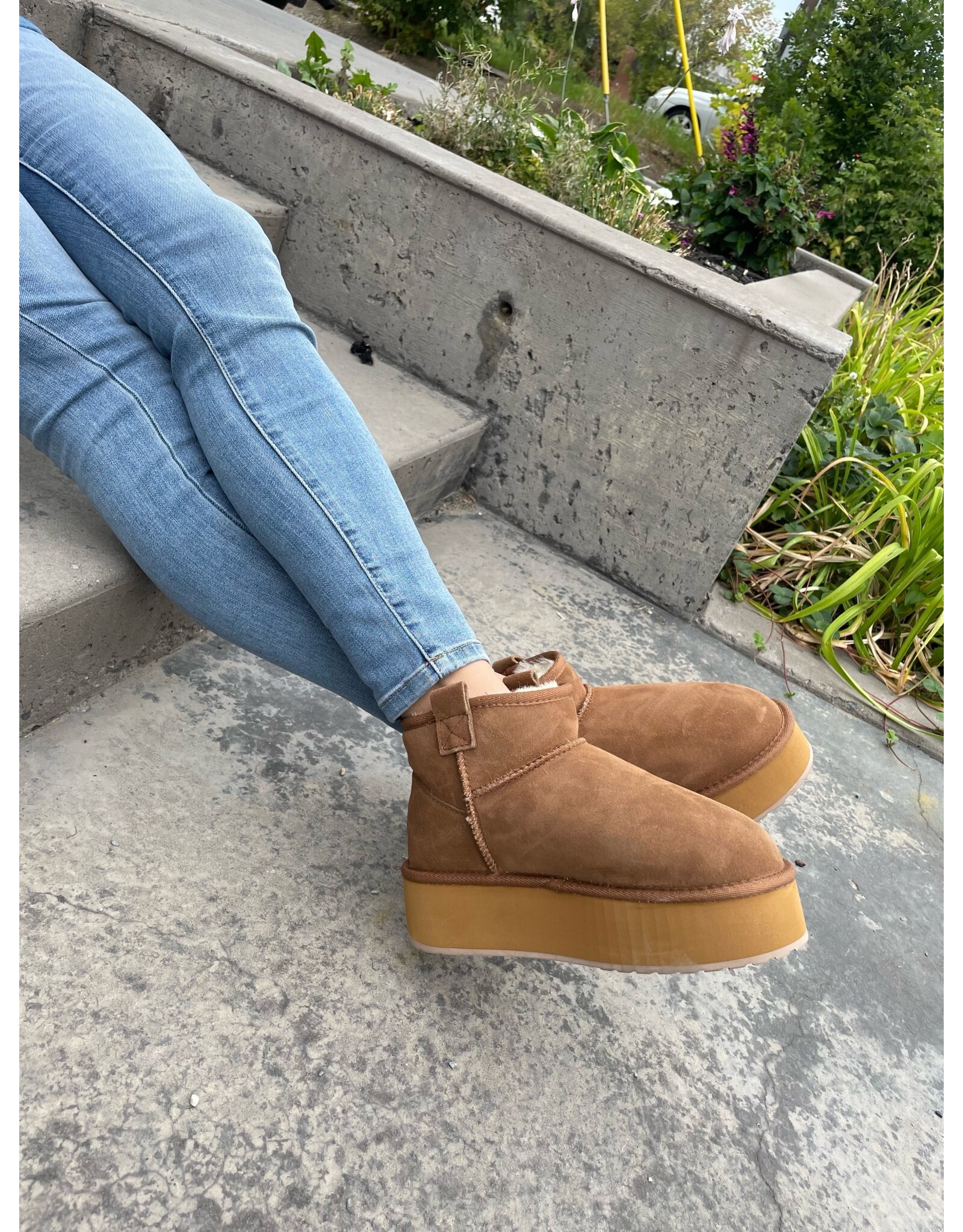 Emu Australia EMU - Water resistant Foy flatform micro (chestnut)