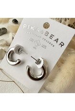 Pika & Bear Pika & Bear- Mayari 20mm Chunky Hoops - Silver
