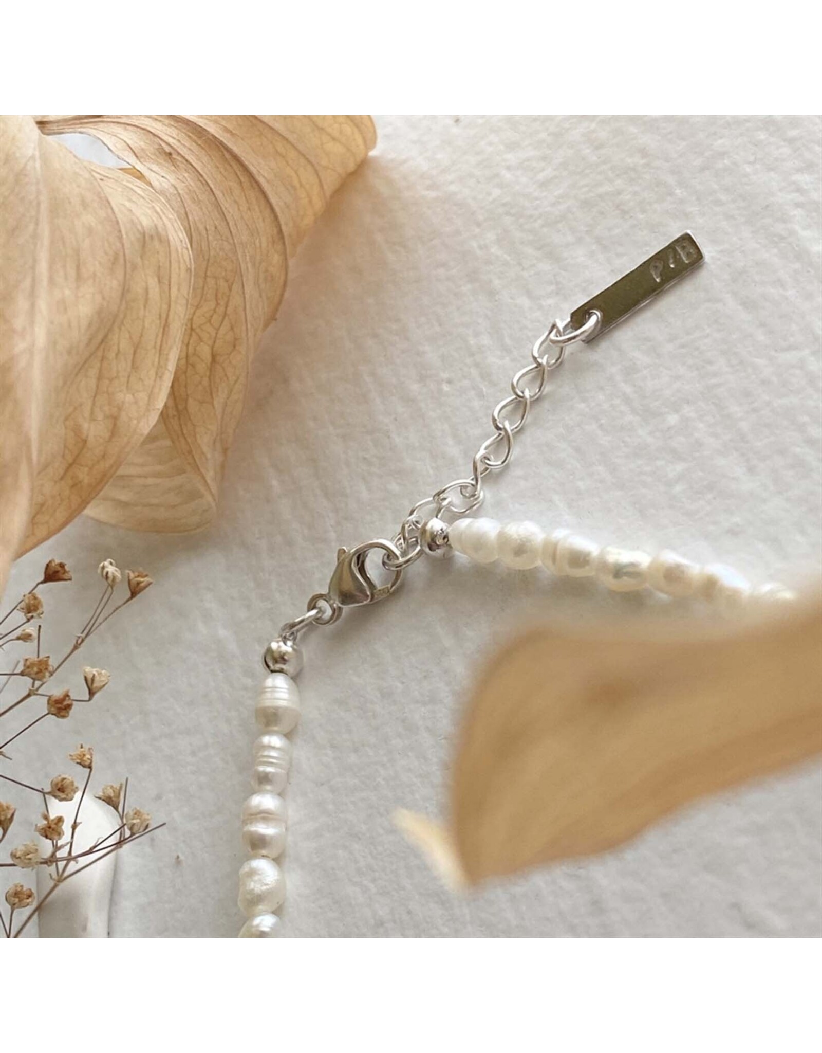 Pika & Bear Pika & Bear - Minuet Freshwater Seed Pearl Bracelet with Sterling Silver Findings