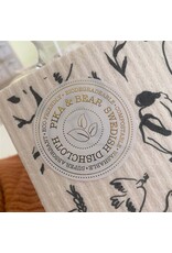 Pika & Bear Pika & Bear - Helene Femme Linework Design Swedish Dishcloth