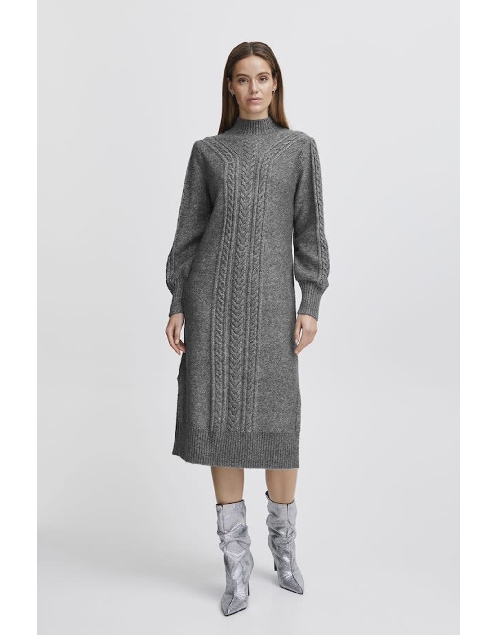 b.young b.young - Mania dress (mid grey melange)