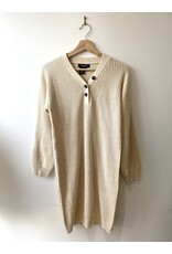 Papillon Papillon - Knit henley sweater dress (cream)
