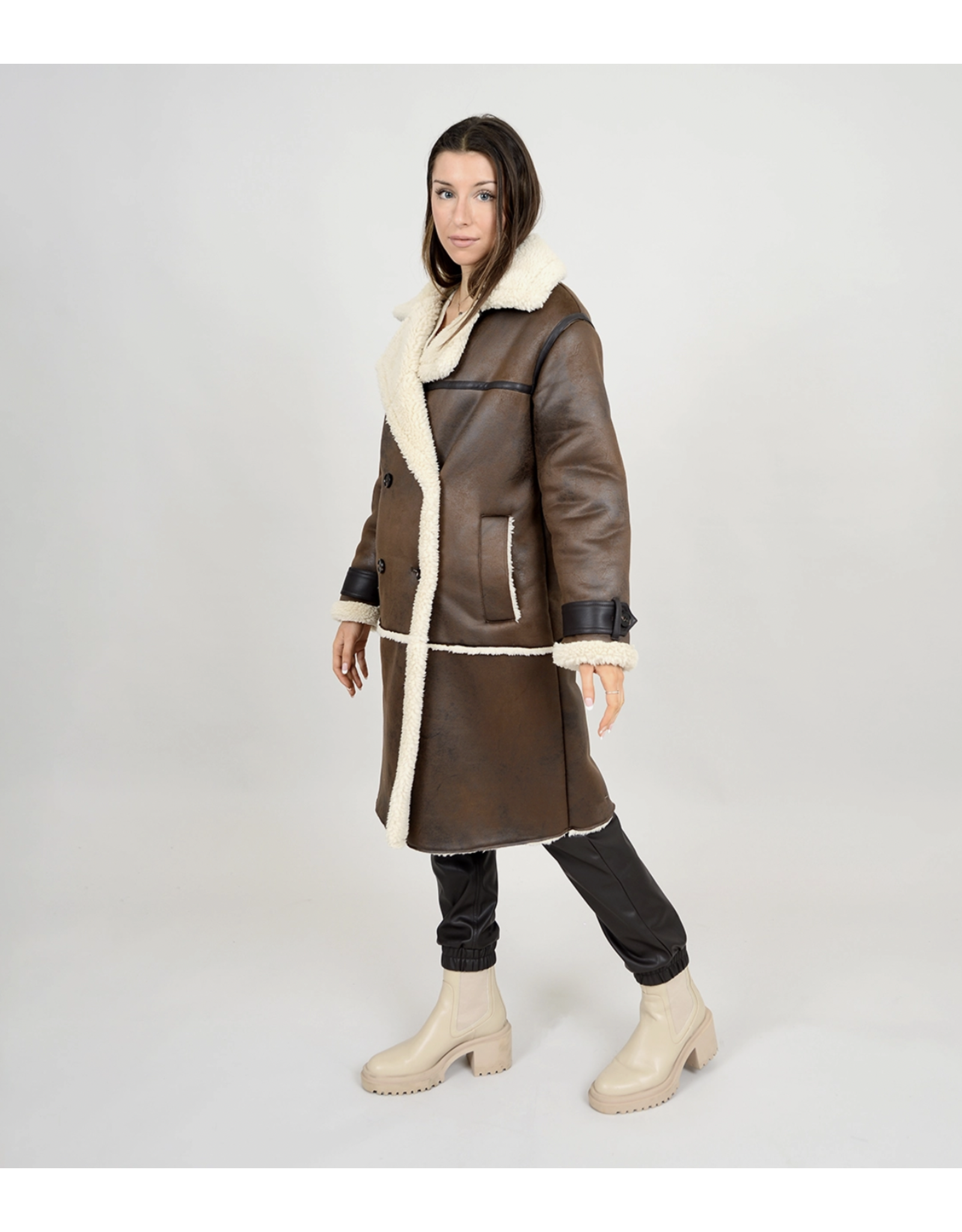 RD Style RD Style - Nila double breasted coat (brown)