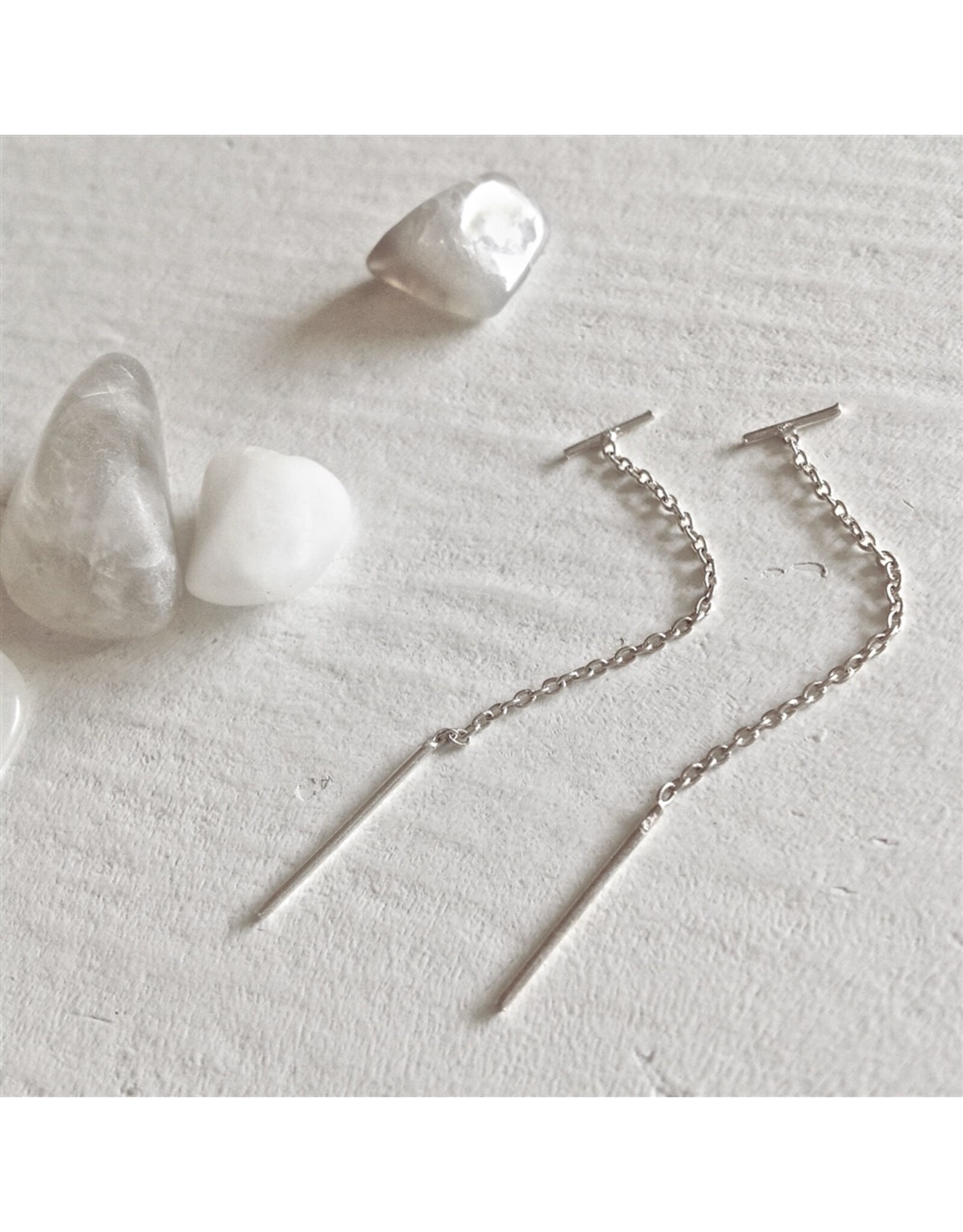 Pika & Bear Pika & Bear - Ophidia Threader Earrings in Sterling Silver