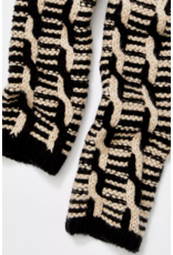 Free people Free People - Mariella arm warmers (black / tan)