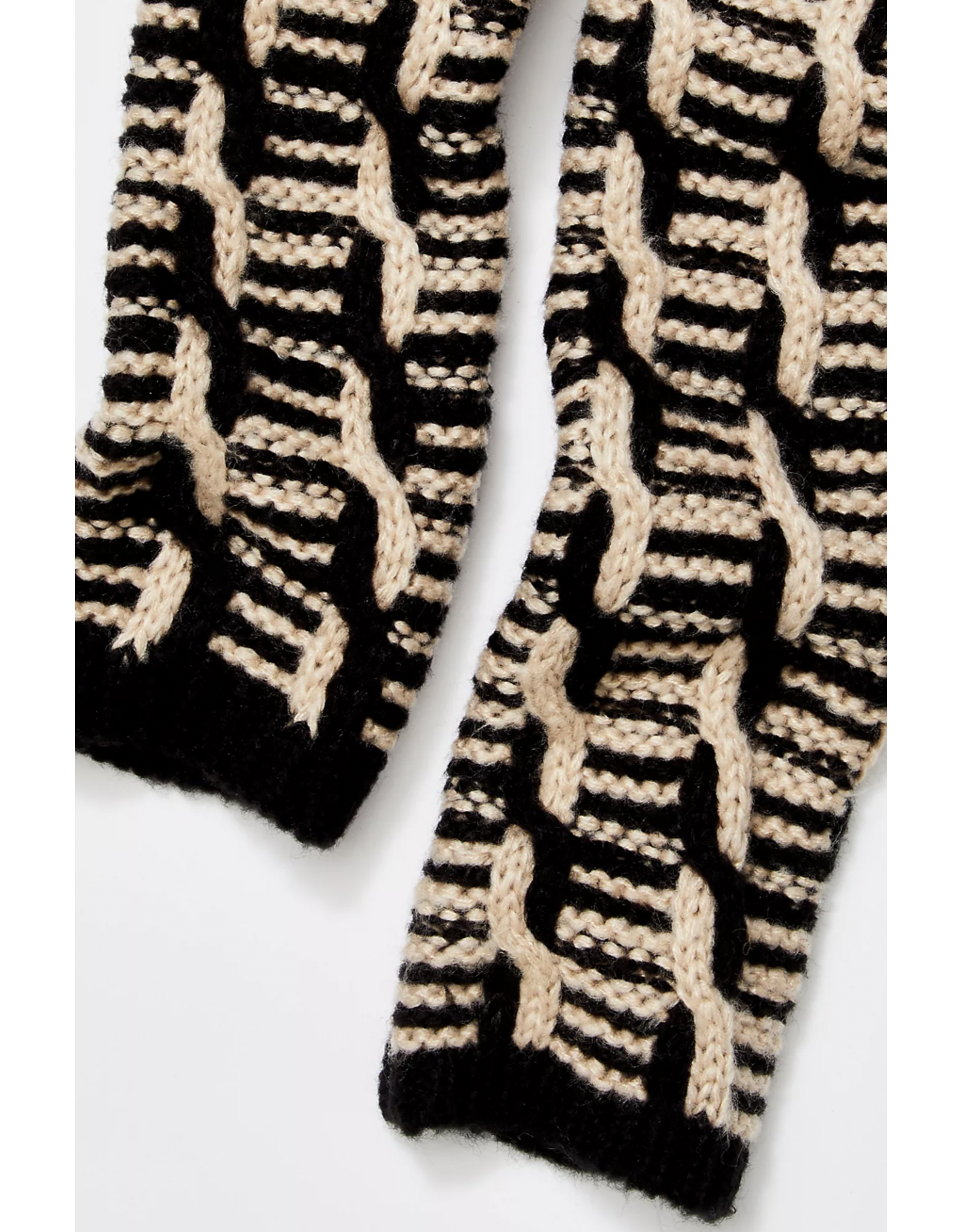 Free people Free People - Mariella arm warmers (black / tan)