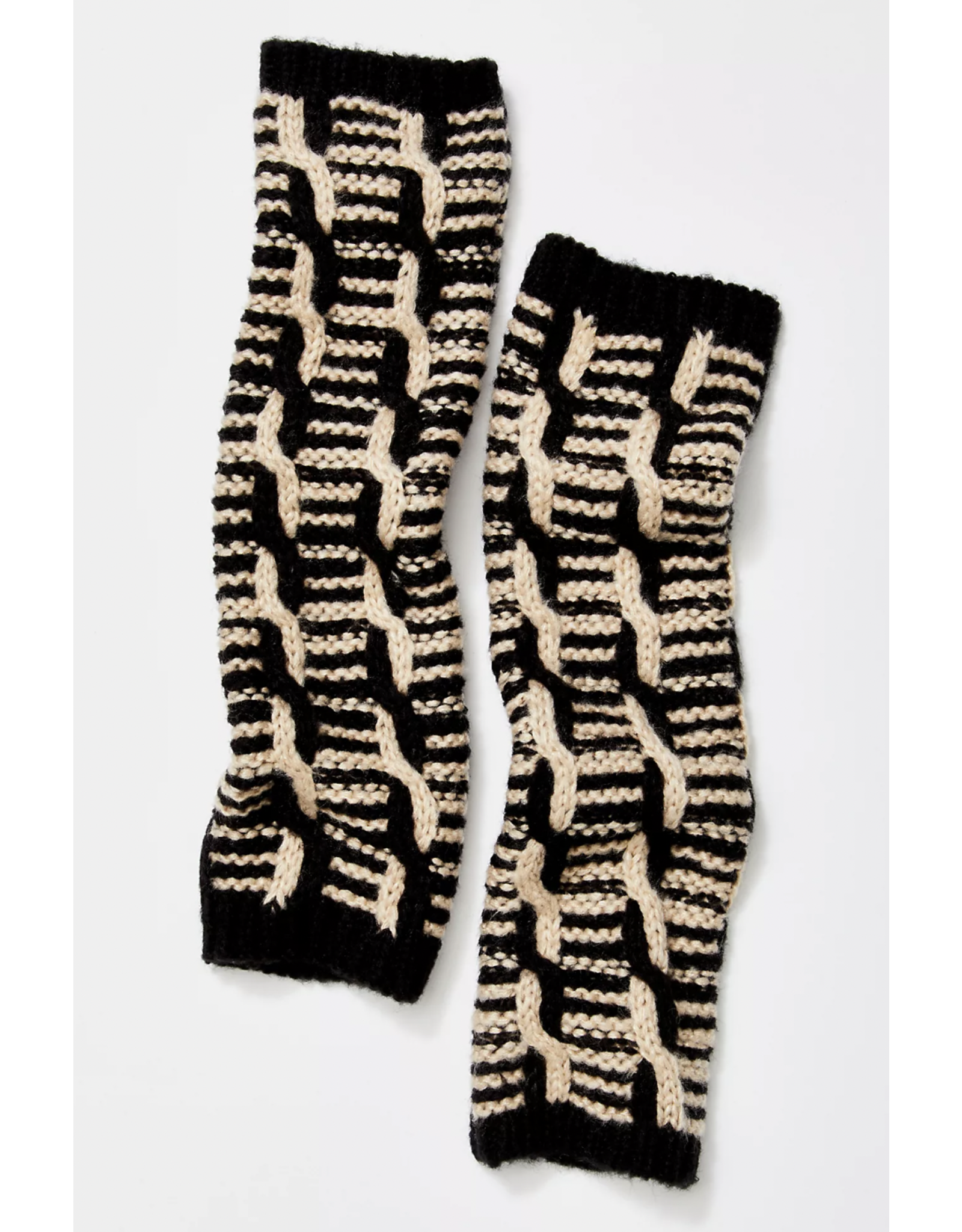 Free people Free People - Mariella arm warmers (black / tan)