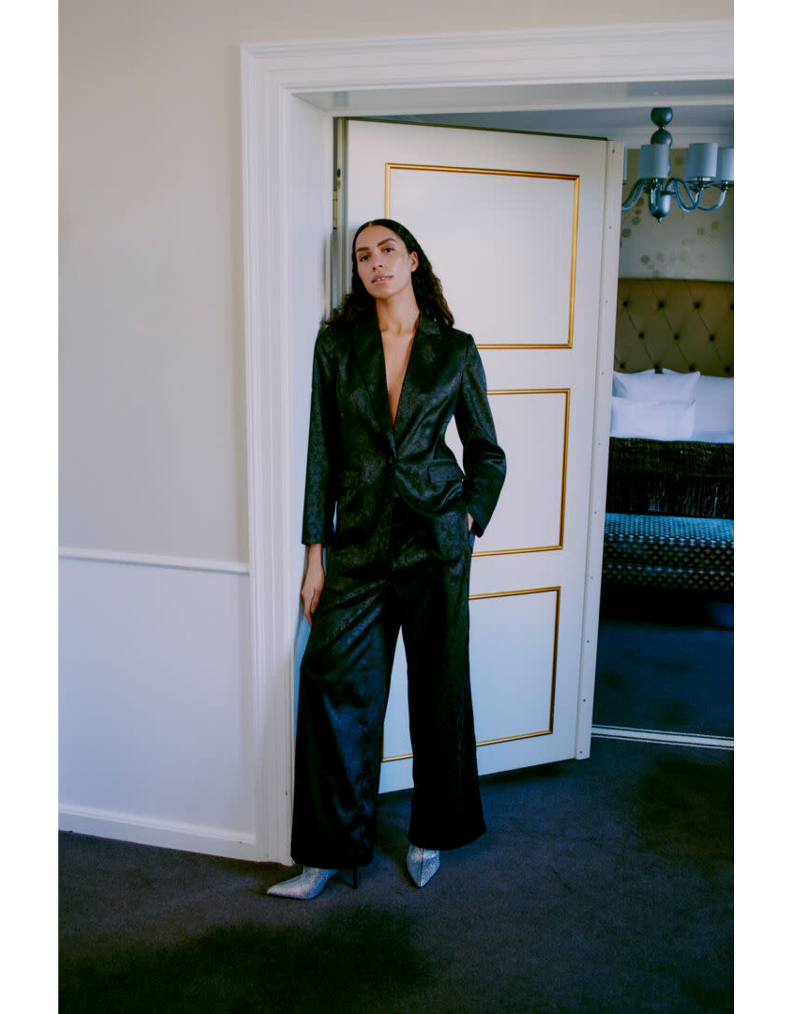 b.young b.young - Stella pants - Jaquard (black)
