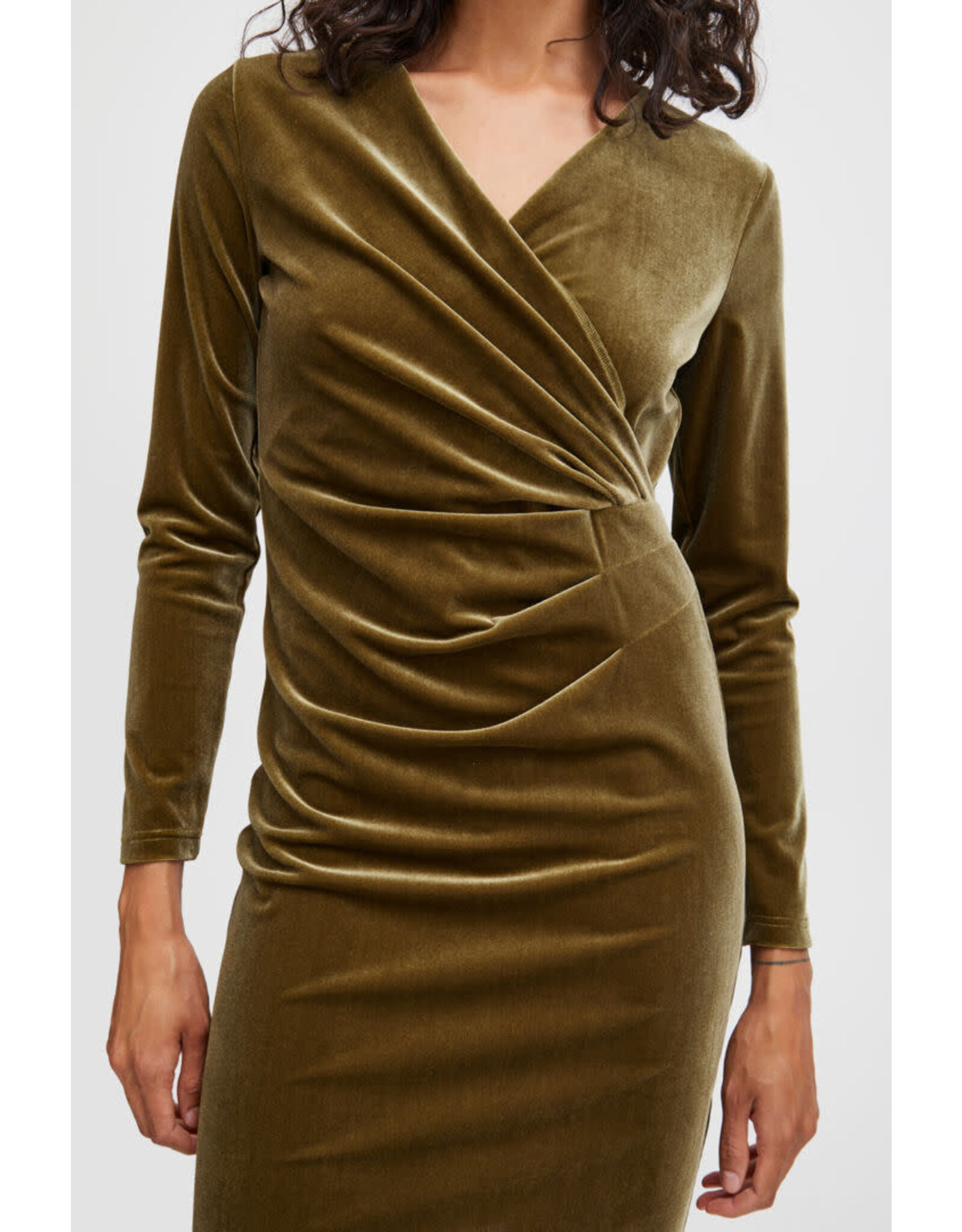 b.young b.young - Perlina dress (military olive)