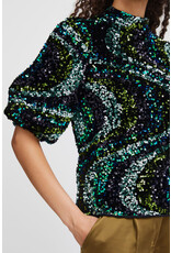 b.young b.young - Samio blouse - Sequince (black mix)