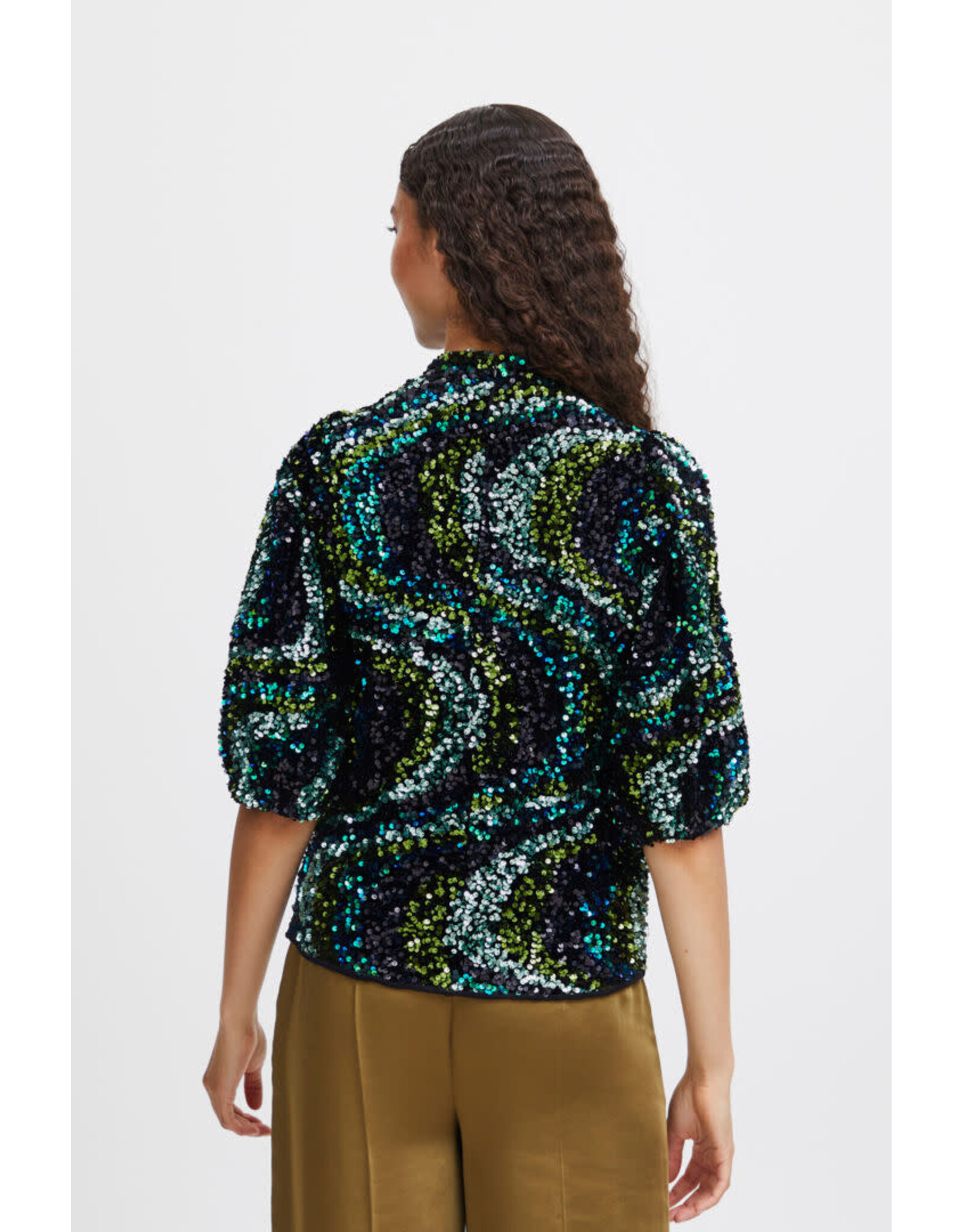 b.young b.young - Samio blouse - Sequince (black mix)