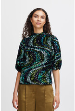 b.young b.young - Samio blouse - Sequince (black mix)