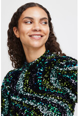 b.young b.young - Samio blouse - Sequince (black mix)